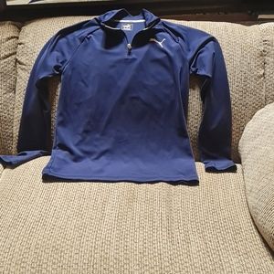 Puma quarter zip mock turtleneck navy